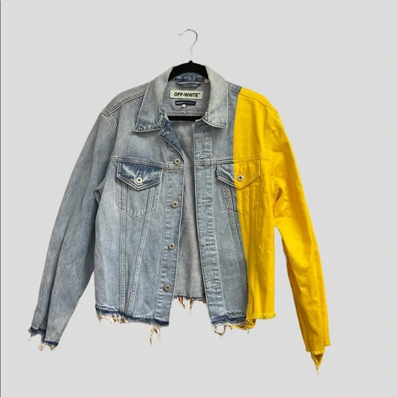 Off White Jackets Coats Off White X Levis Split Yellow Denim